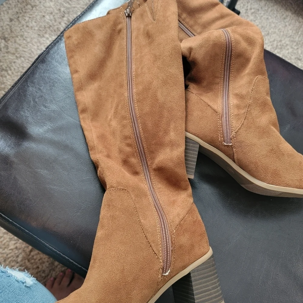 Universal Thread Brielle Riding Boots Red tint brown Size 6